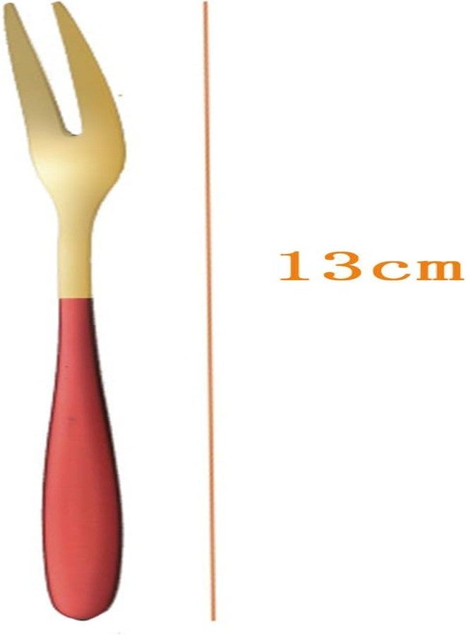 SIYANSHU Fruit Forks Appetizer Dessert Forks Salad Forks Stainless Steel Forks Tasting Appetizer Forks Portable Cocktail Salad Fruit Forks for Party Banquet Cocktail Dessert Travel Random (Pack of 8). - Image 2